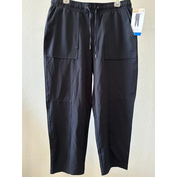 Mondetta High Rize Ankle Pants Womens Size Large Black New - Picture 2 of 4